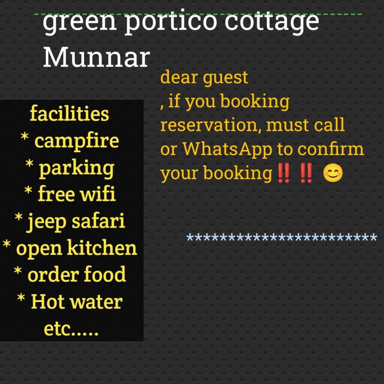 Campsite Munnar Green Portico Cottages And Hut Stay *